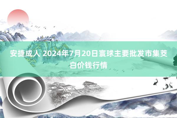 安捷成人 2024年7月20日寰球主要批发市集茭白价钱行情