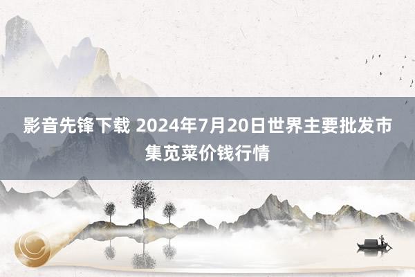 影音先锋下载 2024年7月20日世界主要批发市集苋菜价钱行情