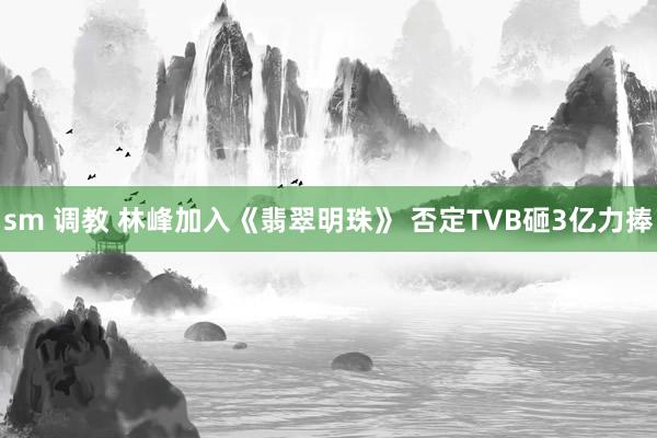 sm 调教 林峰加入《翡翠明珠》 否定TVB砸3亿力捧